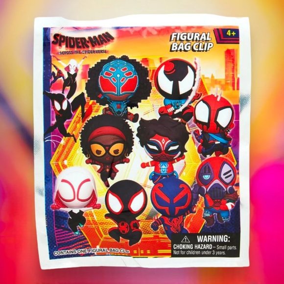 Marvel Across the Spider-verse 3D Foam Mystery Bag Clip - Picture 1 of 4